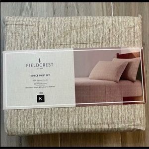 NWT Fieldcrest 300 TC King Sized Sheet Set